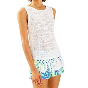 Lilly Pulitzer Luca White Sleeveless Sweater XS